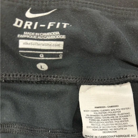 3 PIECES 90s NIKE DRI-FIT CROPPED LEGGINGS  PILATES, YOGO & BARRE CAPRI PANT L - Picture 10 of 11